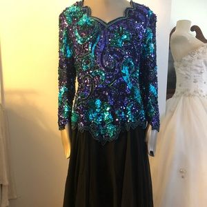 Oleg cassini blacktie dress